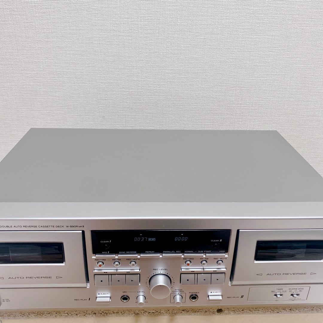 TEAC W‑890R MKII ダブルカセットデッキ オートリバース搭載