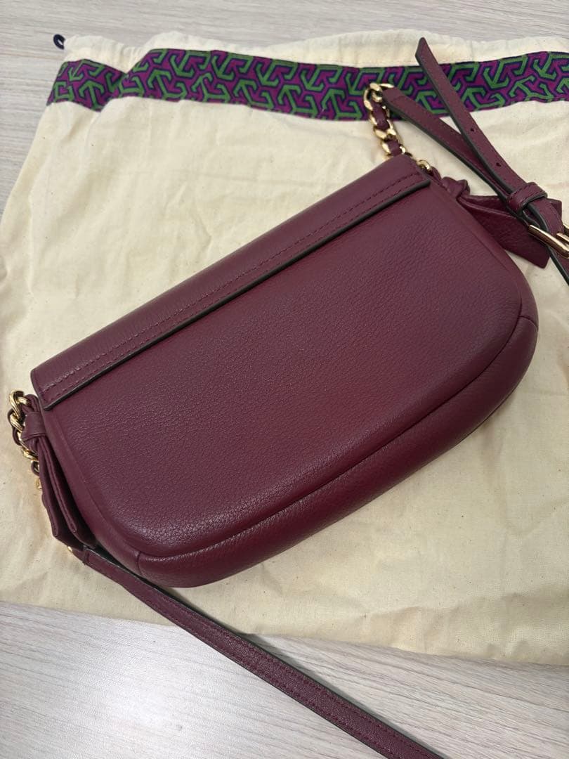 Tory Burch バーガンディ ショルダーバッグ