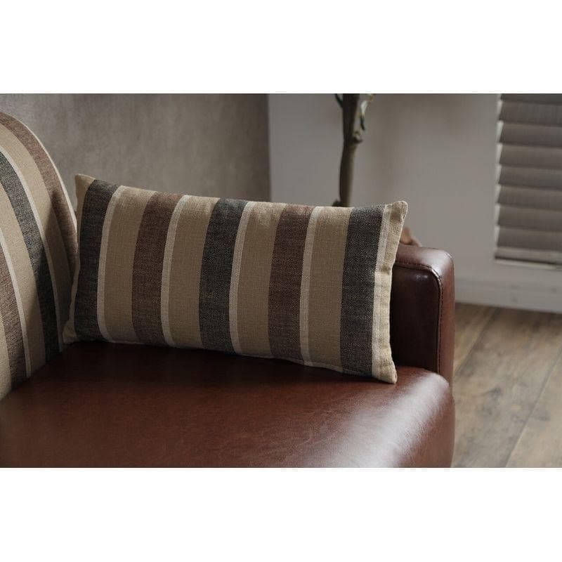 2人掛けソファ　クッション付き　ベンチ　ソファ　ダブルソファ　ブラウン