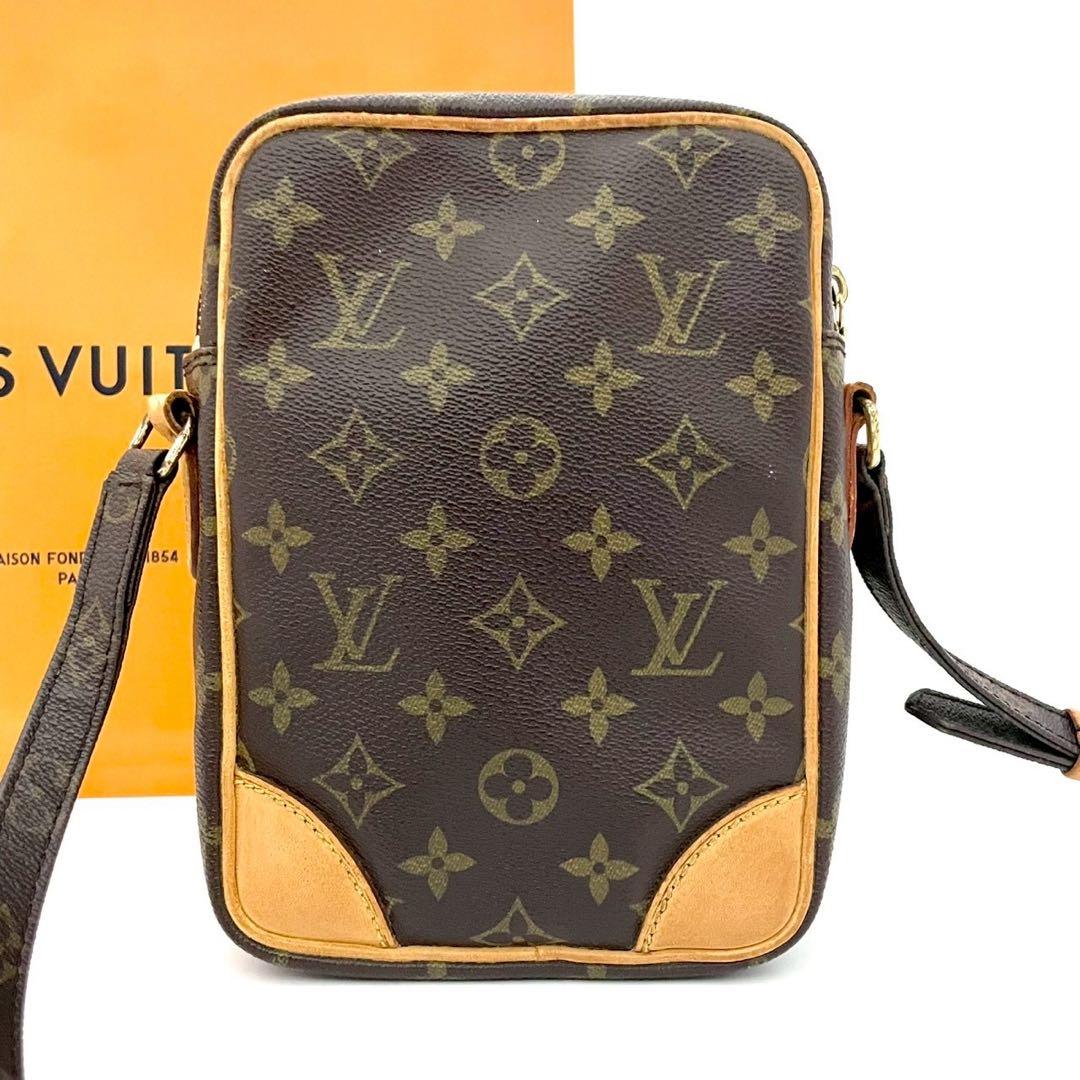 ルイヴィトン　アマゾン　ショルダーバック　ヌメ革　モノグラム