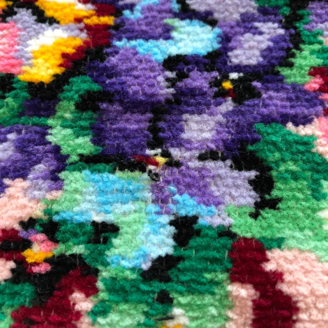 未使用　レイクアルスター　スミレ　ワイドドレスエプロン　シェニール織　ピンク