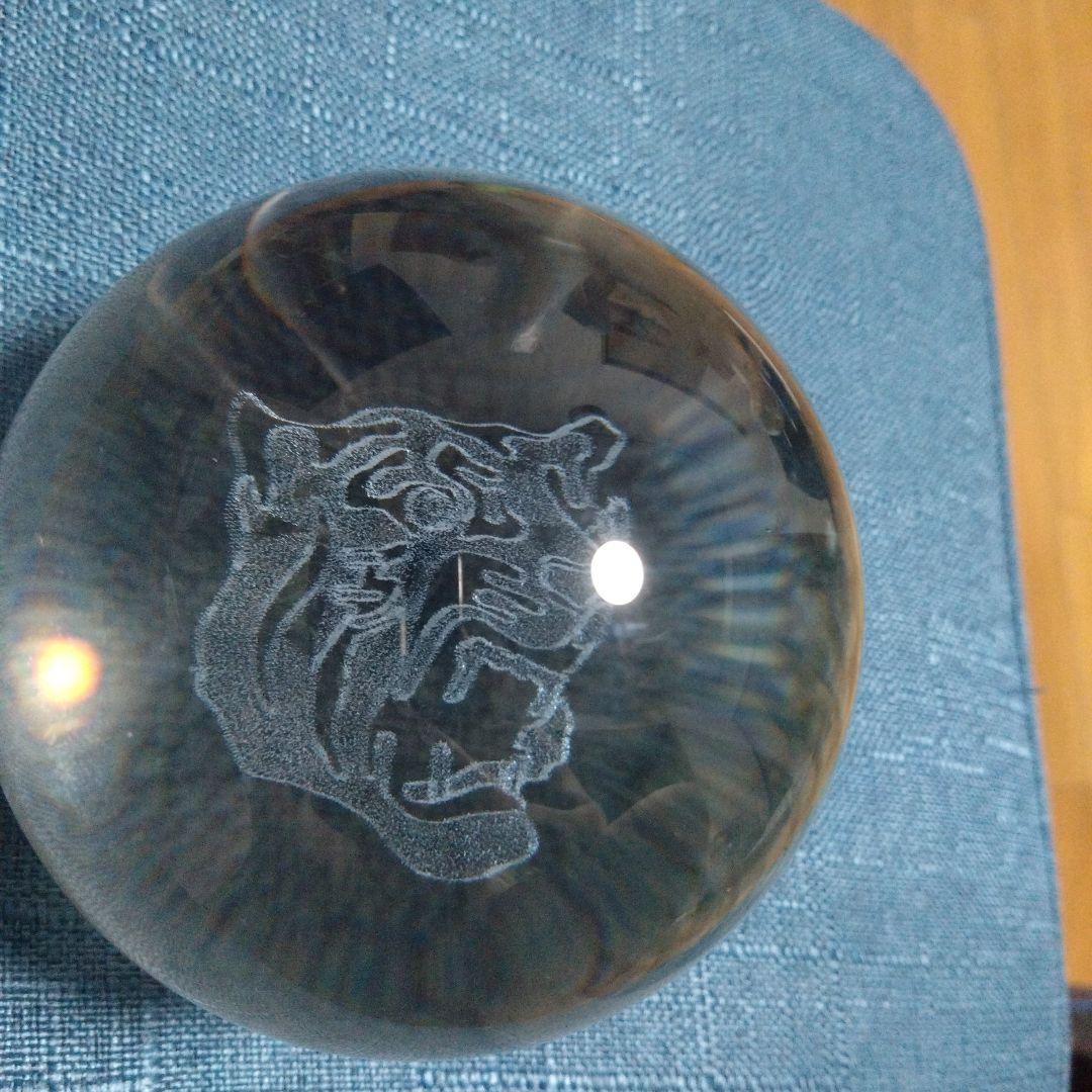 阪神タイガース　レーザー刻印　玉　オブジェ　置物　阪神優勝祈願