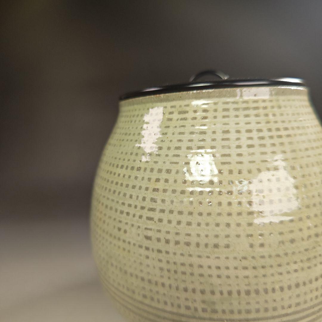 ウ294 水指『福森比路志』『三島芋頭水指　共箱』茶道具