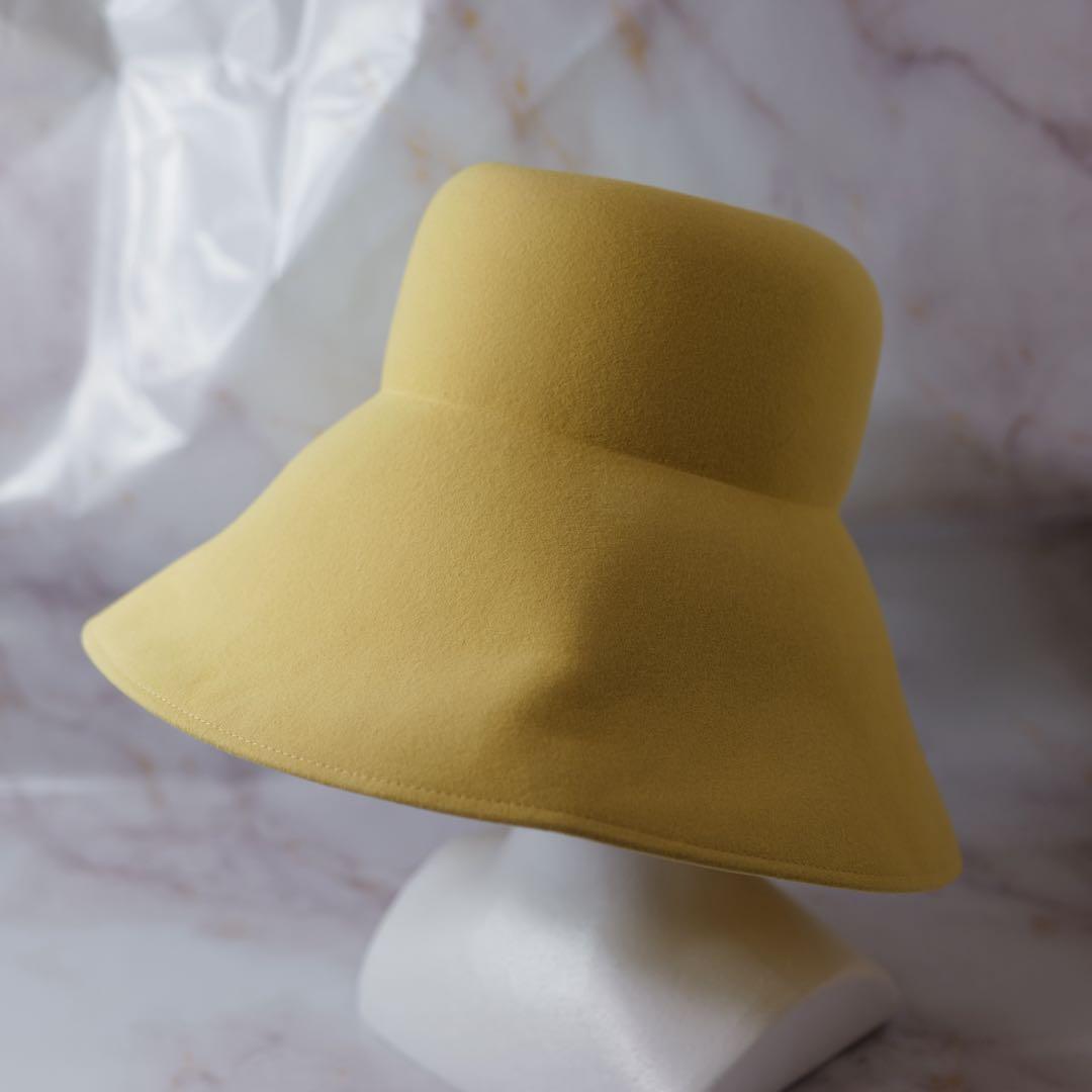 ニナリッチ 高級 ウールハット ハイバケットハット 希少