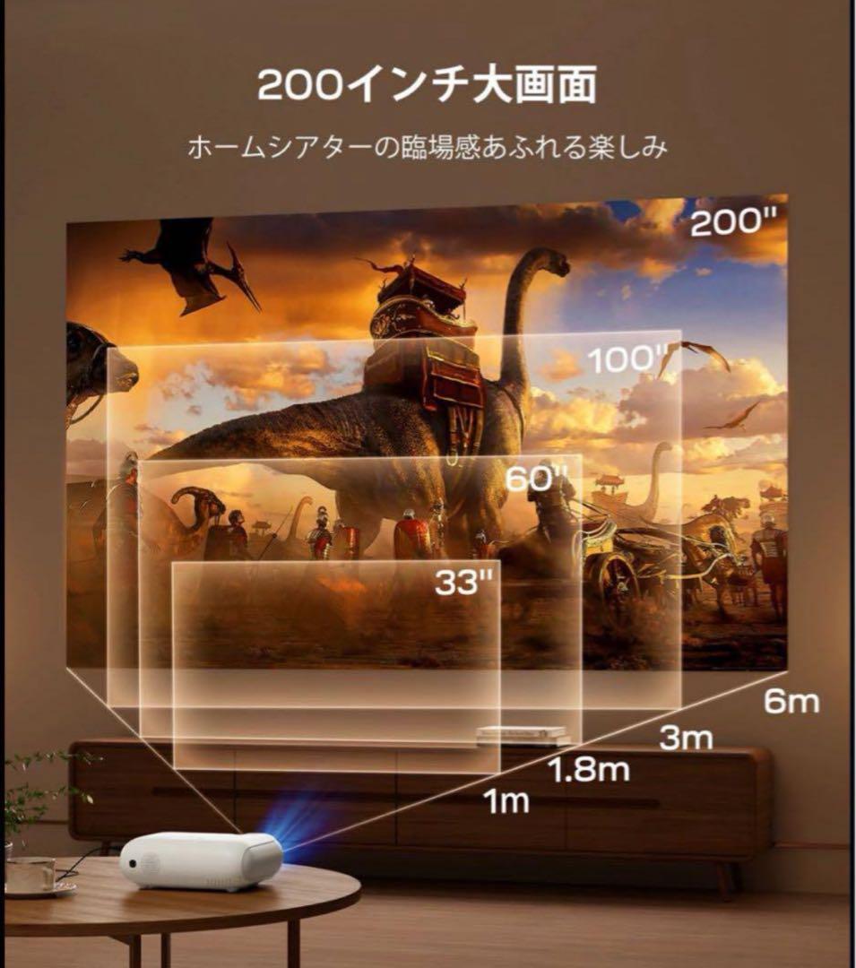 ☘️プロジェクター☘️1080p フルHD 4K対応 450ANSIルーメン 家庭用