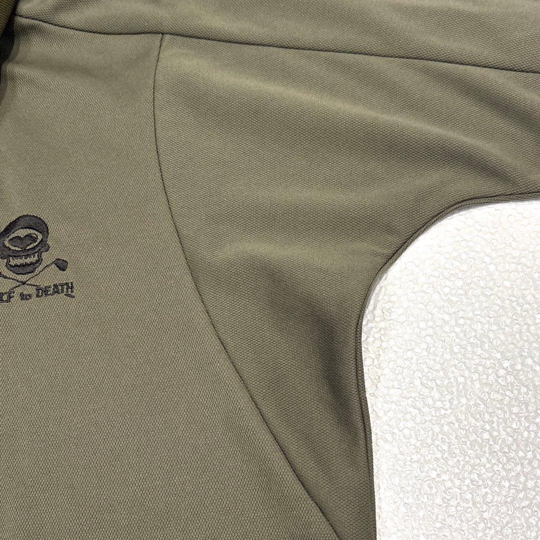 【未使用/メンズM】GREED MONSTER　ポロシャツ　ゴルフウェア　カーキ