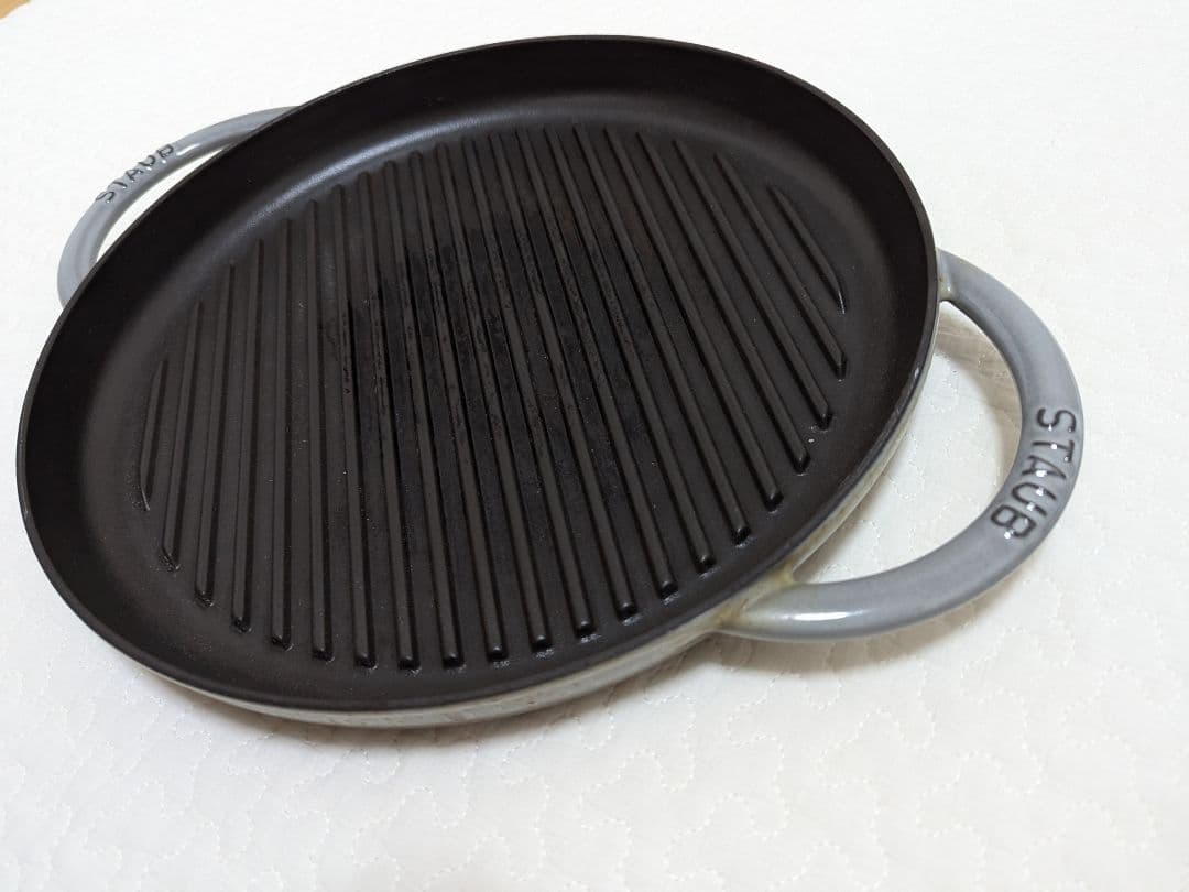 STAUBストウブピュアグリルパンスチームグリル30cmグレー