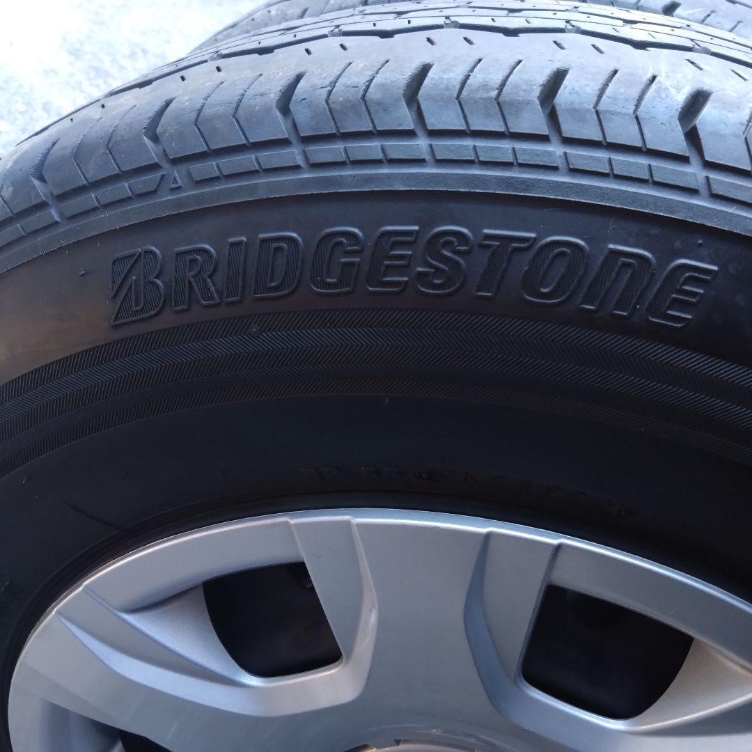 【送料込み】ハイエース 純正ホイール＋ブリヂストン エコピア ４本