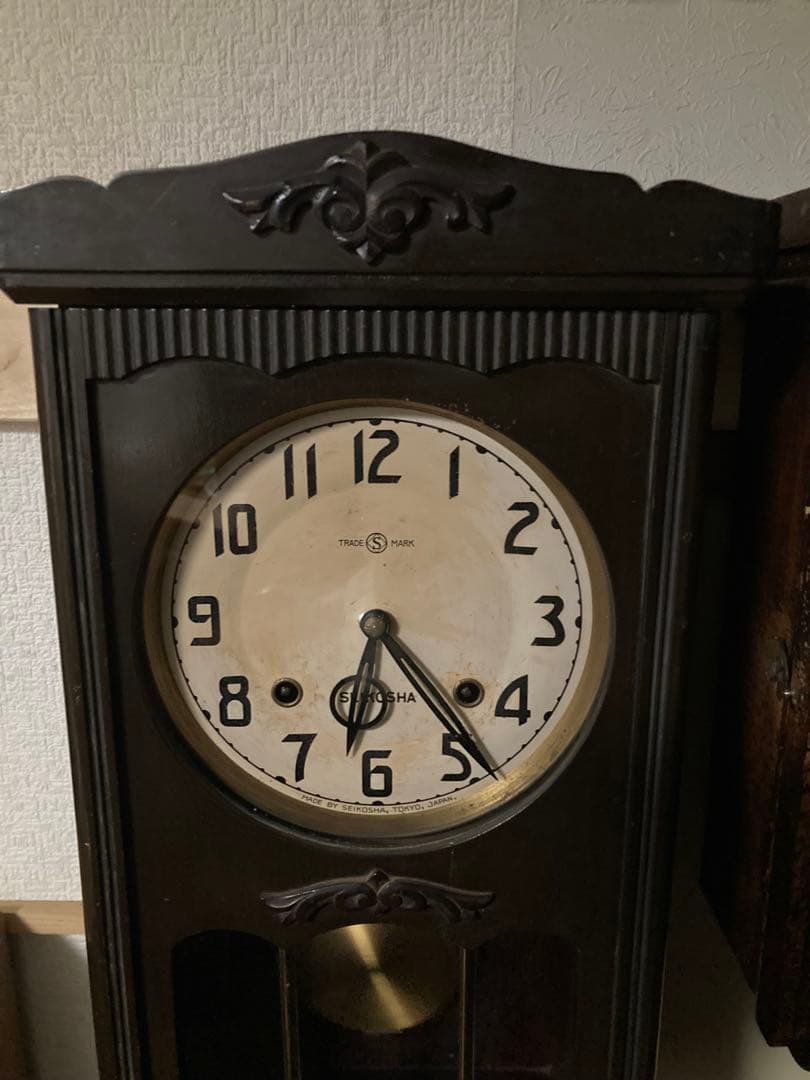 SEIKOSHA 柱時計 本打ち式 稼動中