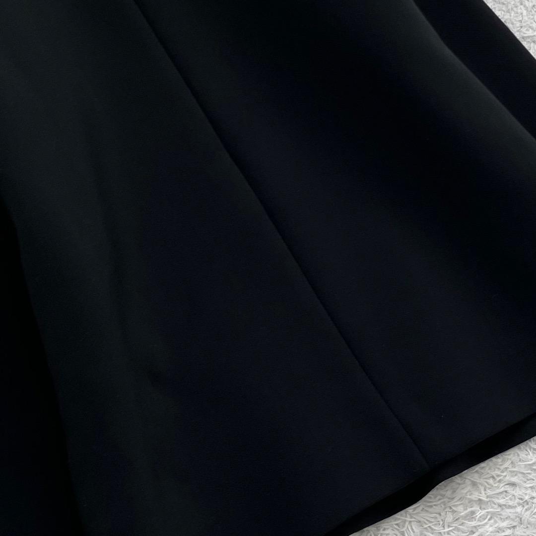 極美品✨ヨーコチャン パール ブラウス プルオーバー 伸縮性 ブラック 黒 36