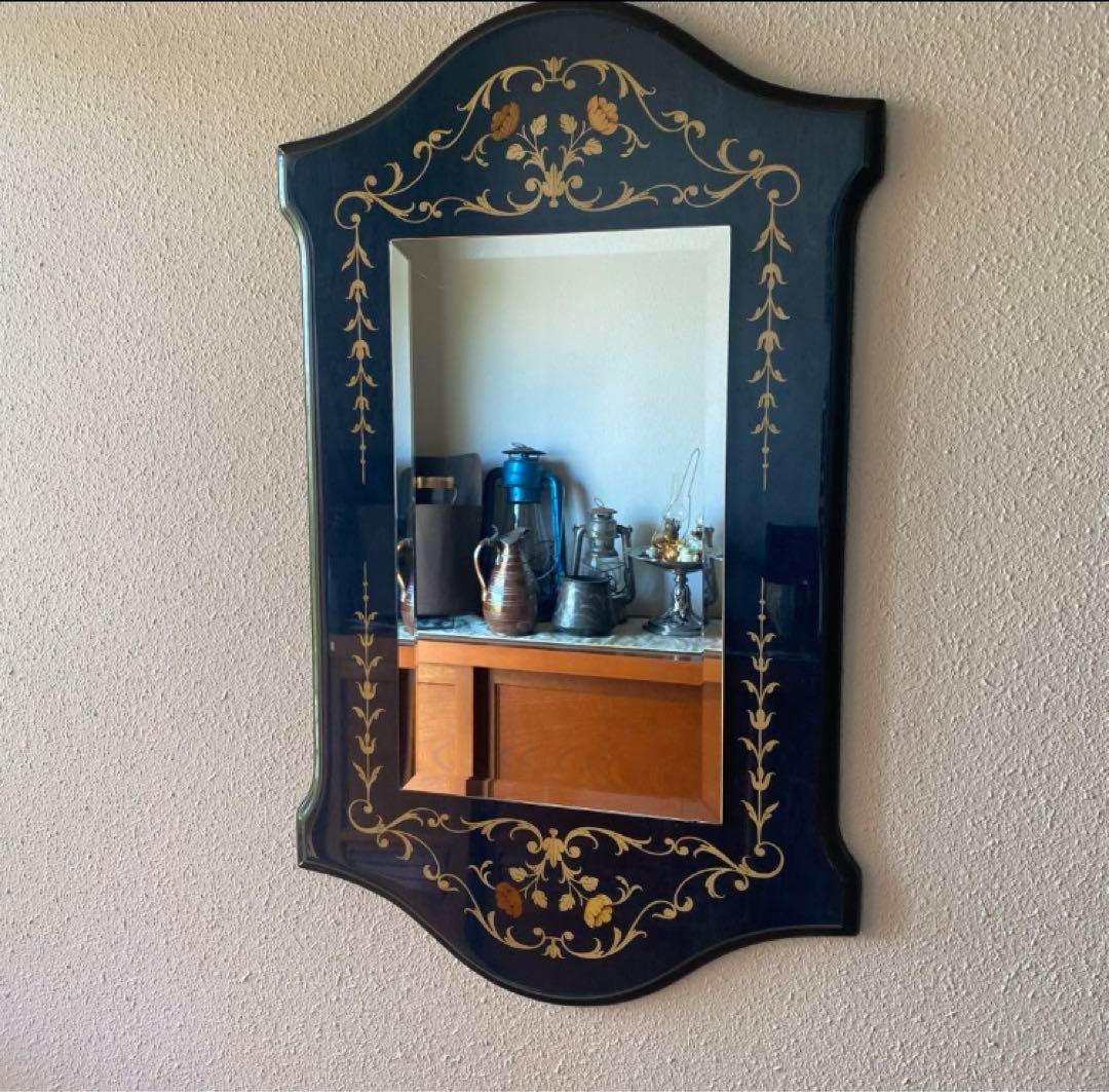 イタリア象嵌面取り鏡