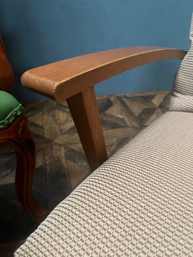 ハイバックチェアー ソファ シングル　インテリア 北欧