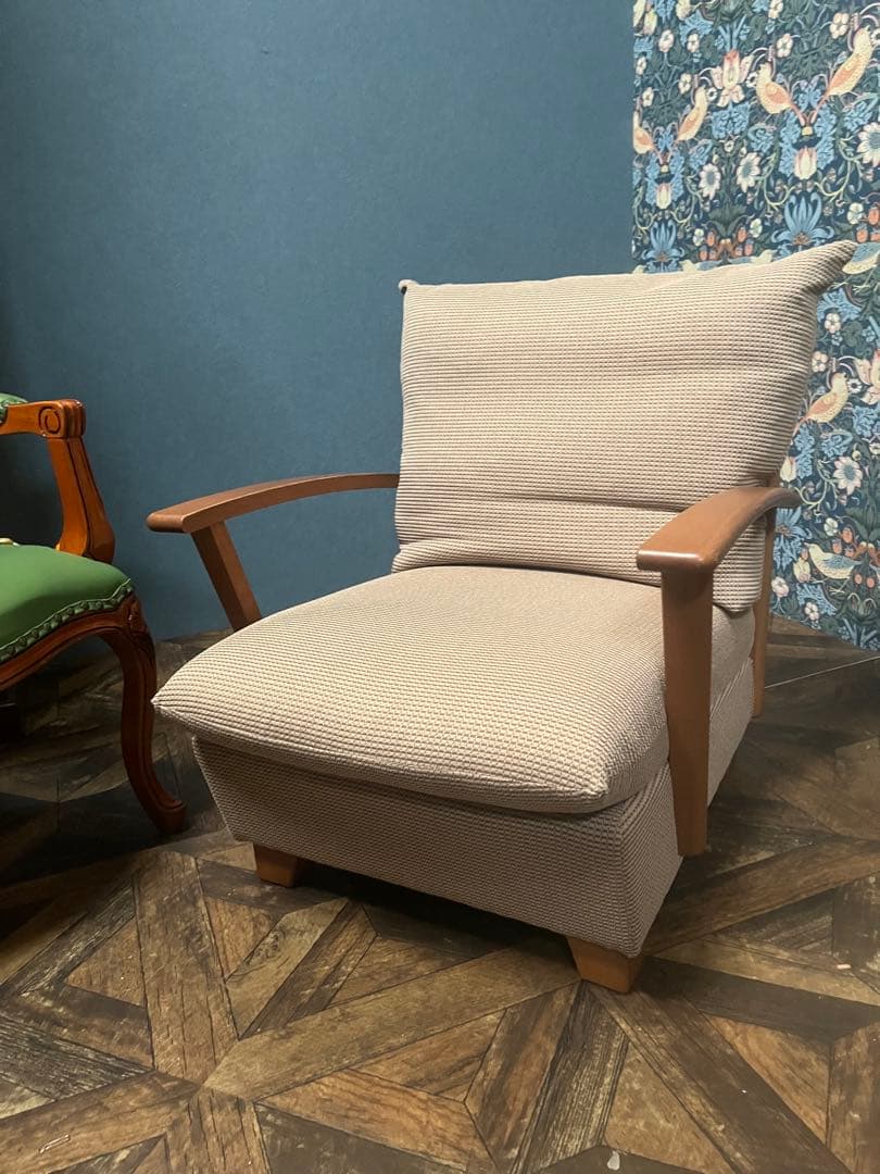 ハイバックチェアー ソファ シングル　インテリア 北欧