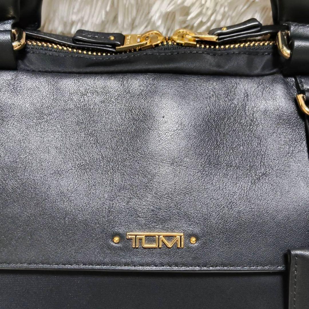 トゥミ ブリーフケース ビジネスレザー ナイロン ブラック 極美品