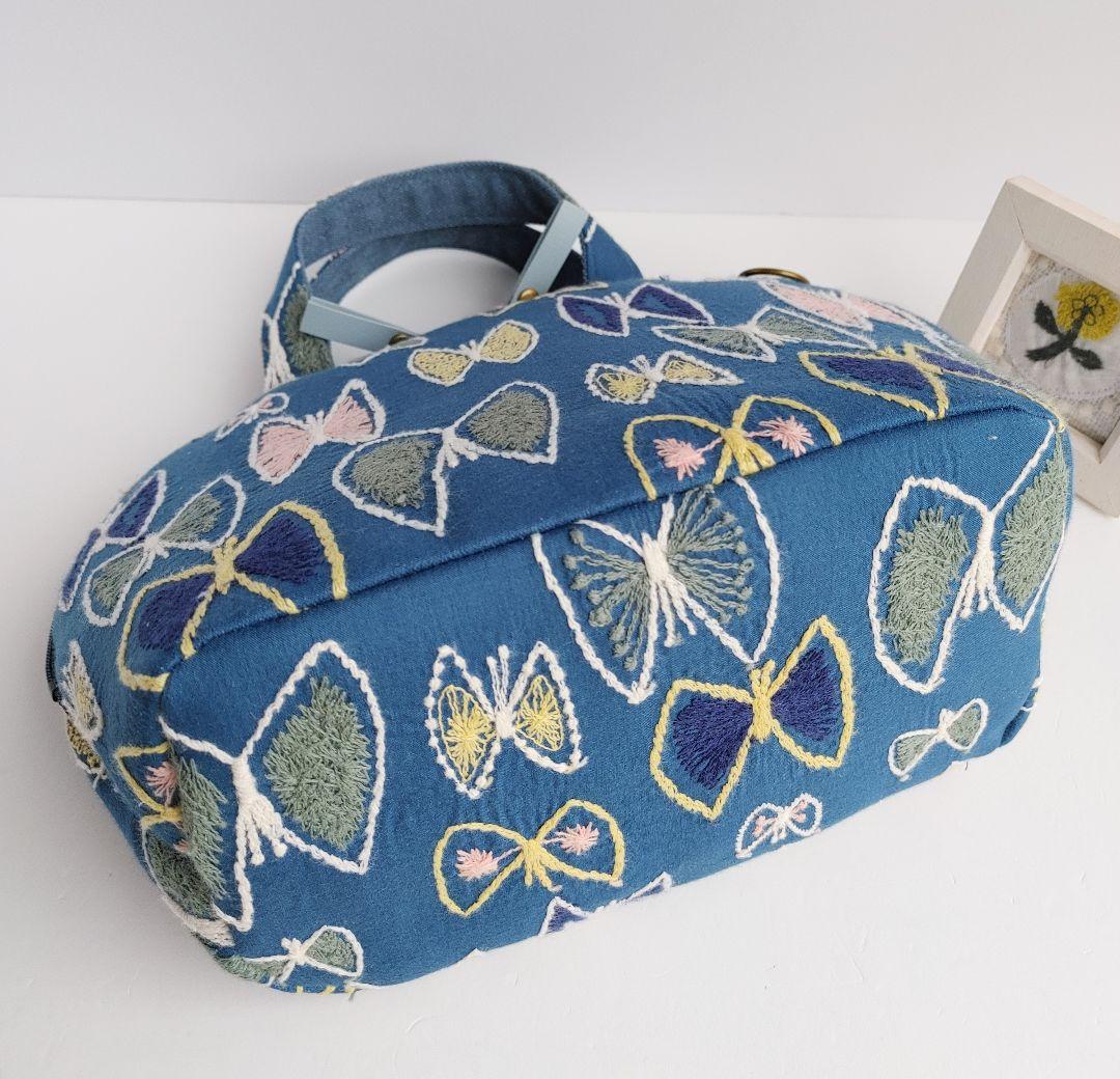 1点のみ ミナペルホネン レア スカイフラワー ミニサイズバッグ