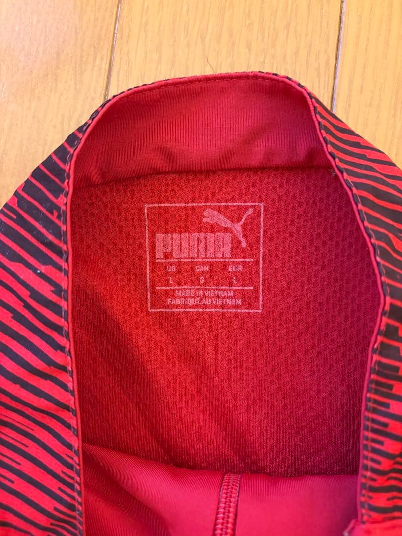 ACミラン PUMA レッド長袖 Lサイズ