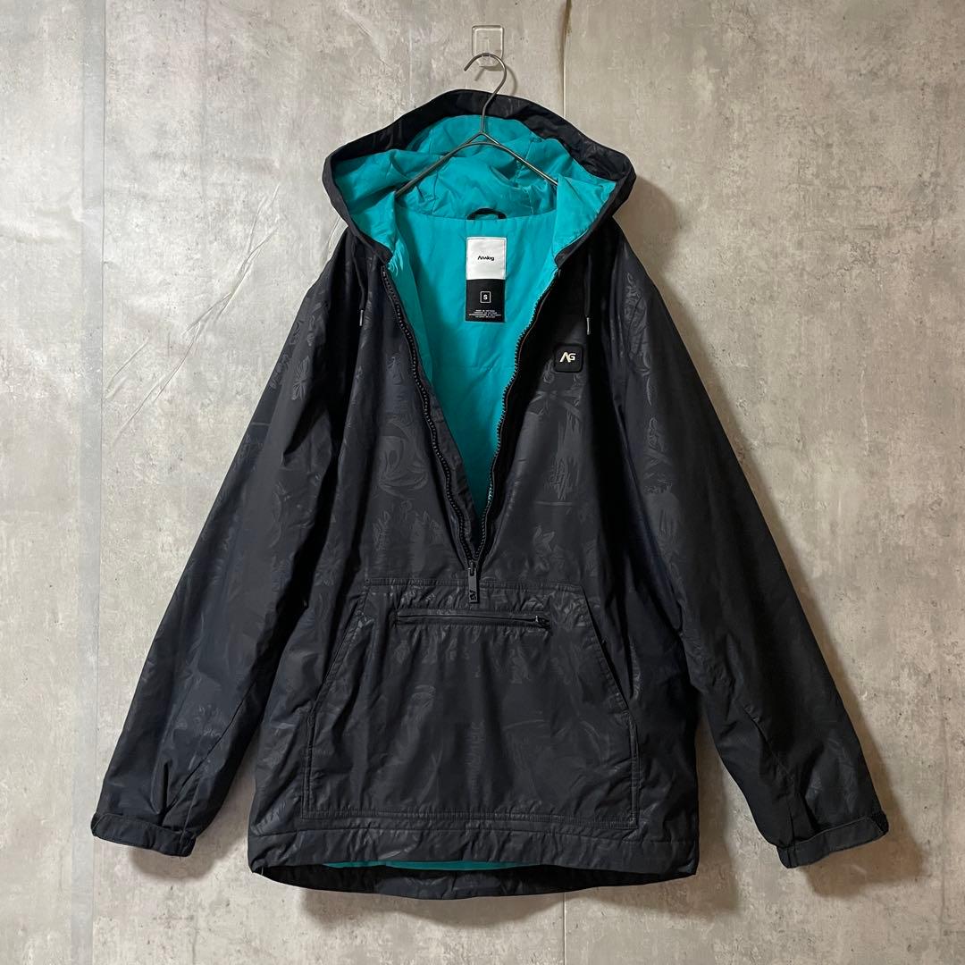 Burtonバートンスキーウェアスノーボードジャケットパーカーハーフジップ黒希少