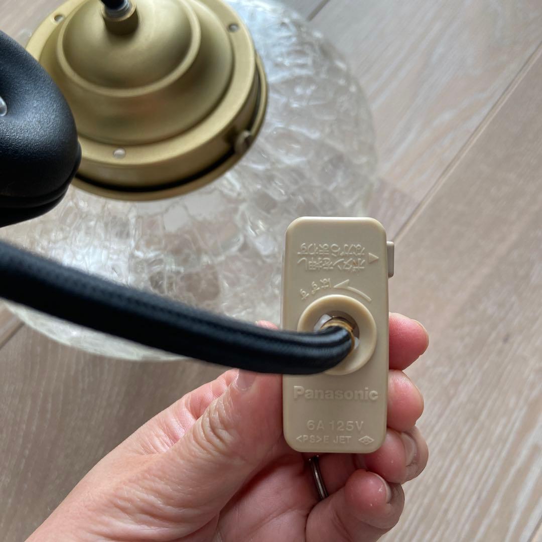 【最終値下げ】unico ペンダントライト　みかん（ヒビ加工）