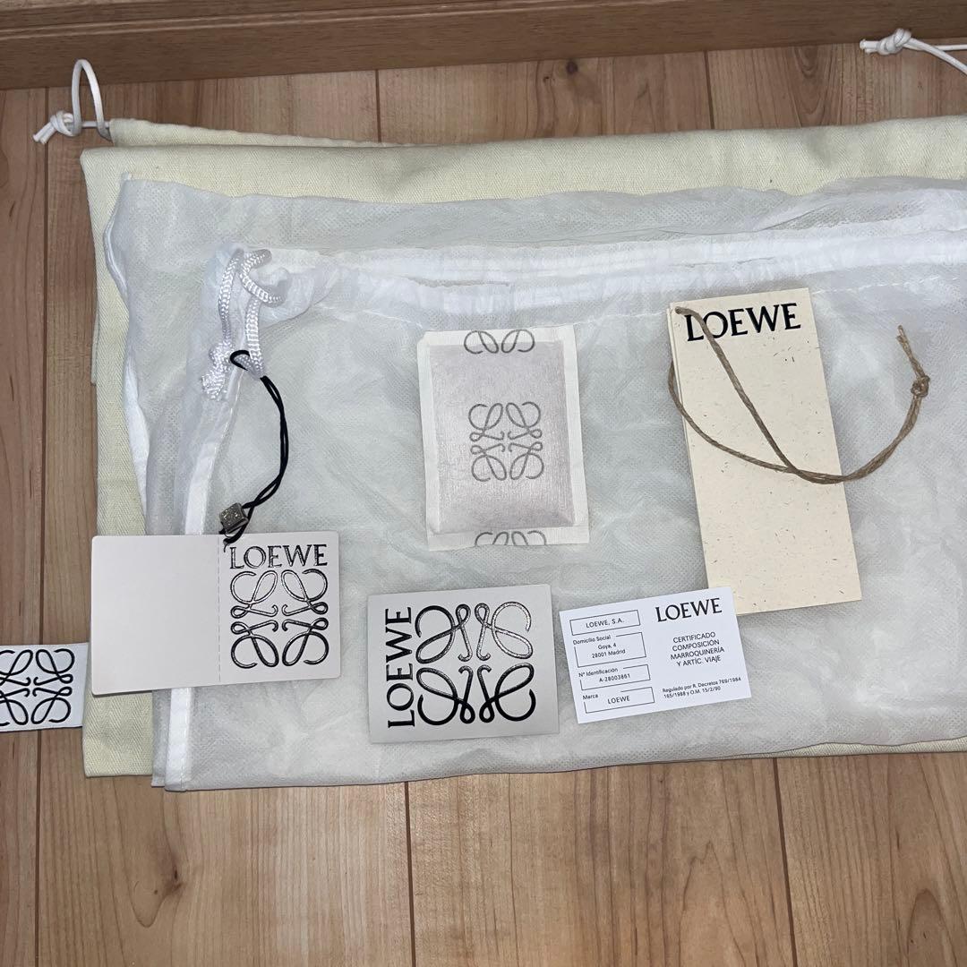 LOEWE かごバッグ ベージュ/黒