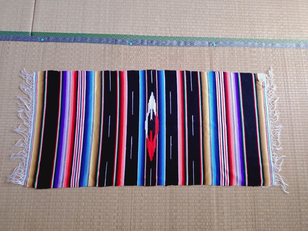 メキシカンラグ フリンジ付き　5枚セット