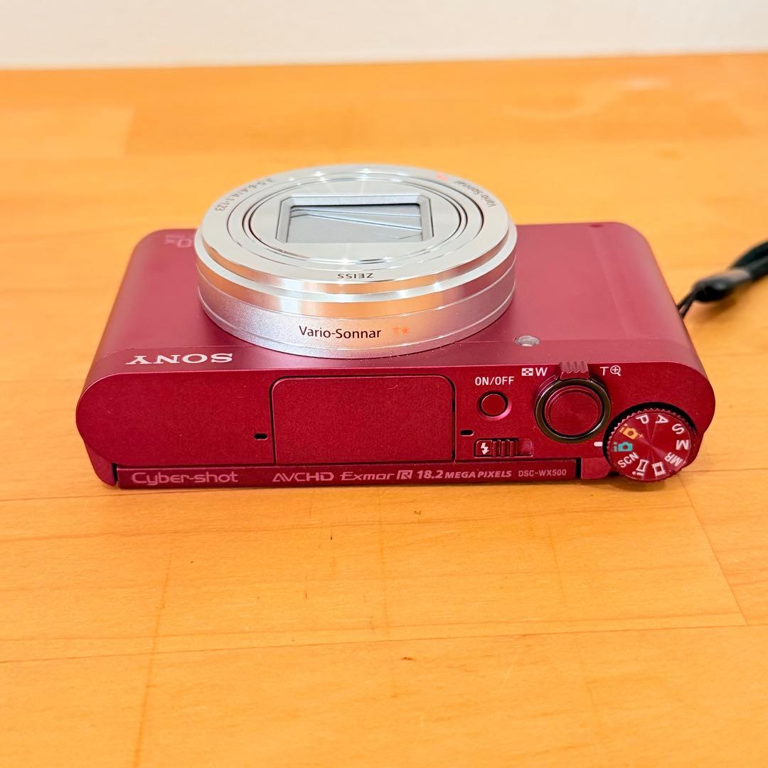 SONY DSC-WX500 サイバーショット　ソニー　レッド　デジカメ