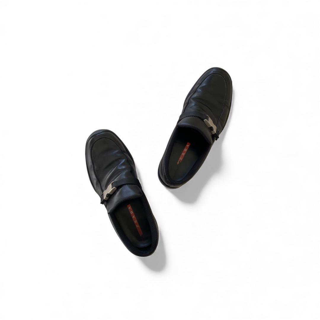 靴 1990s archive prada sports leather shoes