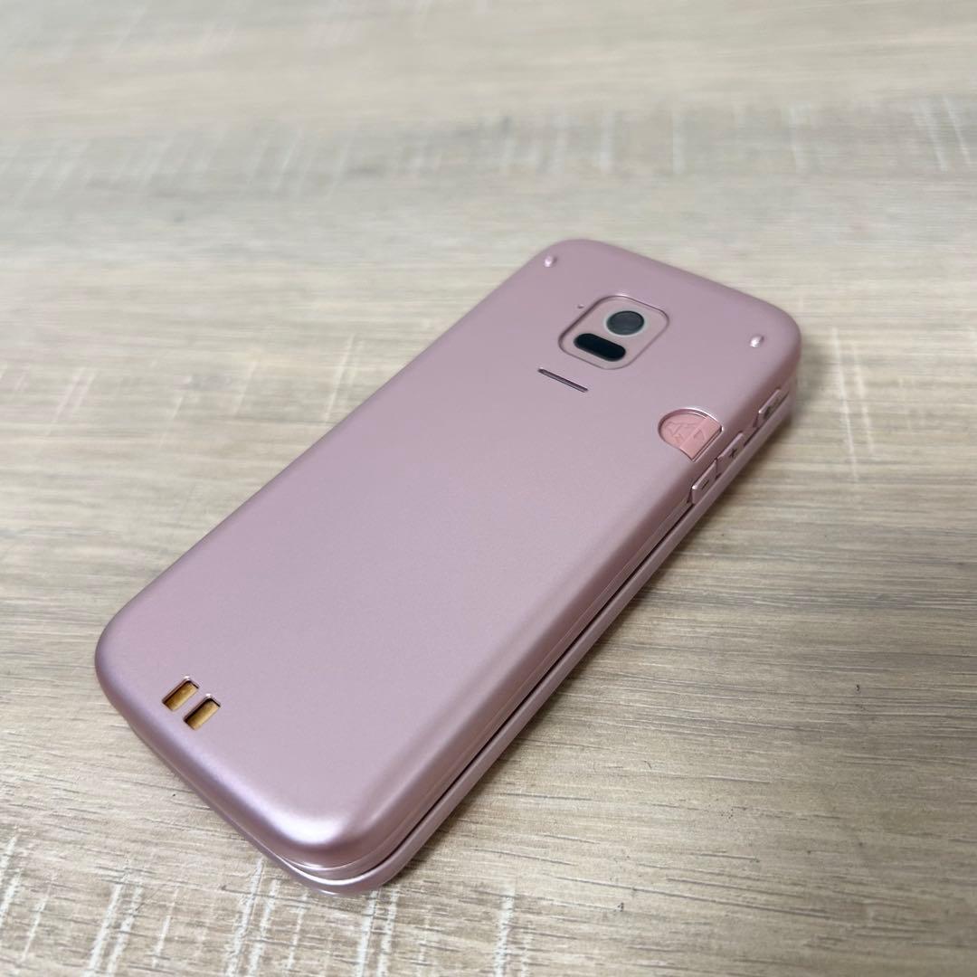 ★良品★ docomo らくらくホン ピンク ガラケー F-01M 純正充電器付