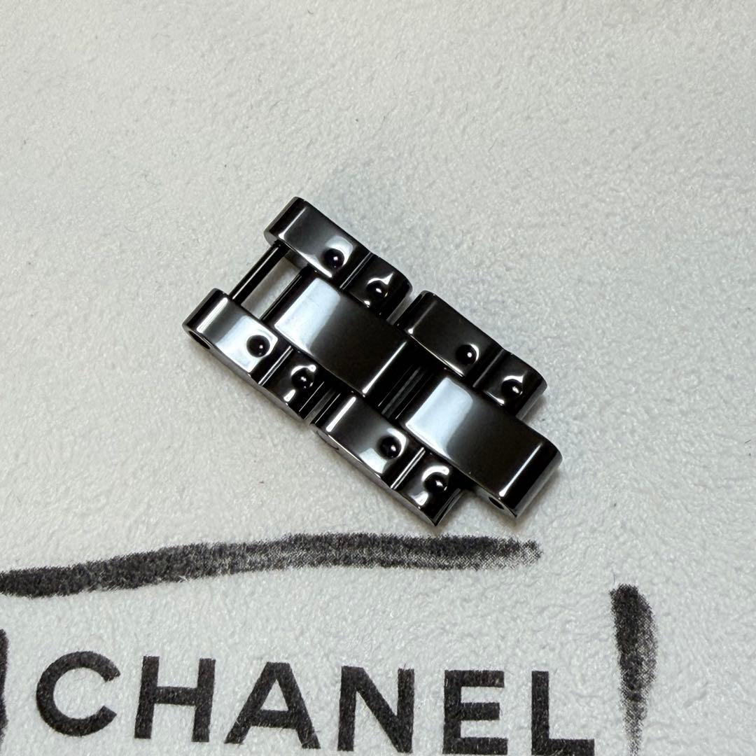 未使用品　シャネル　J12 時計　2コマ　ブラック