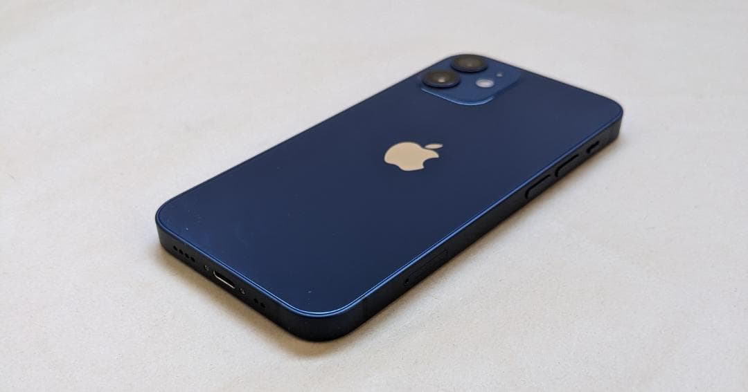 美品 iPhone 12 mini 64GB SIMフリー 顔認証対応　ブルー