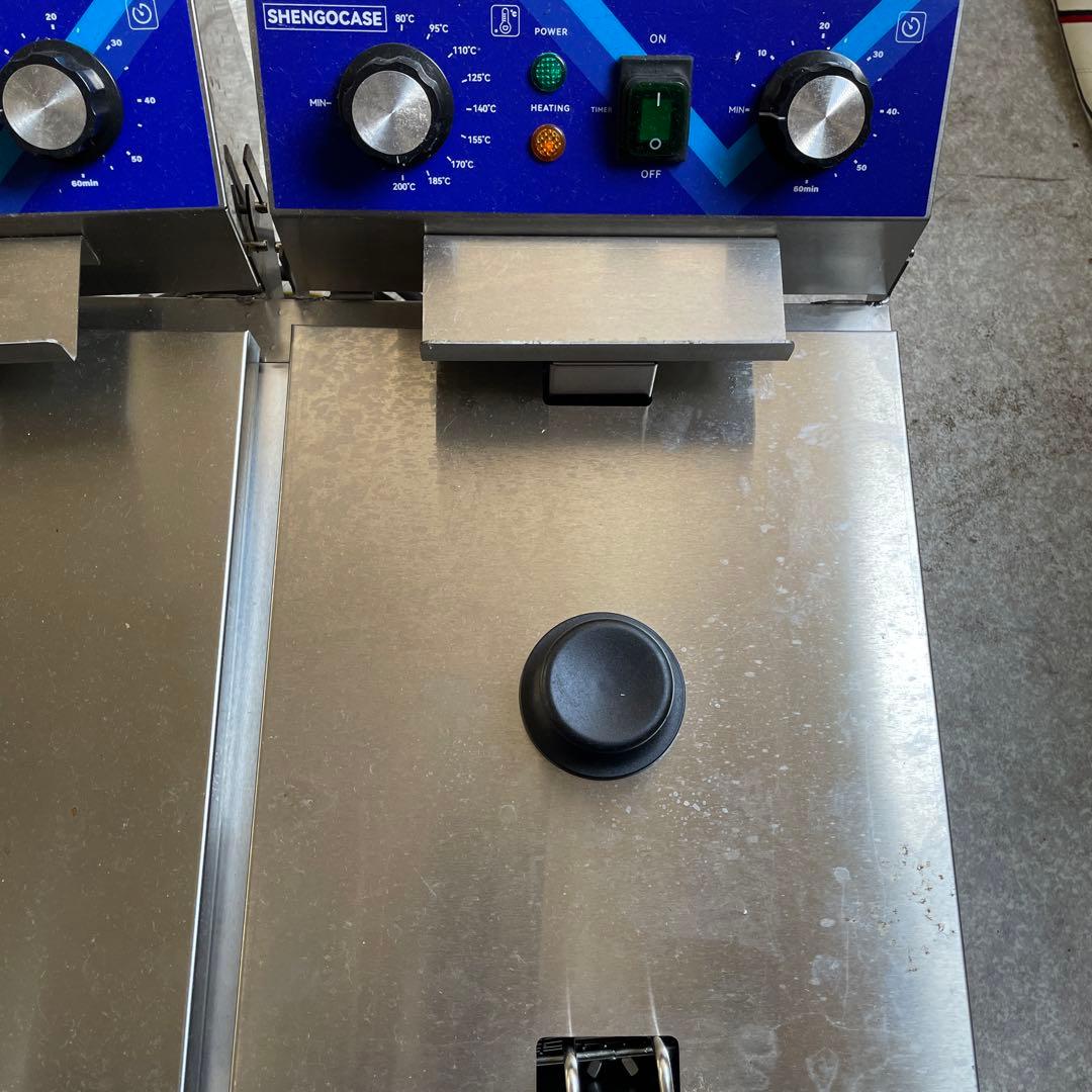 SHENGOCASE 2槽式 電気フライヤー