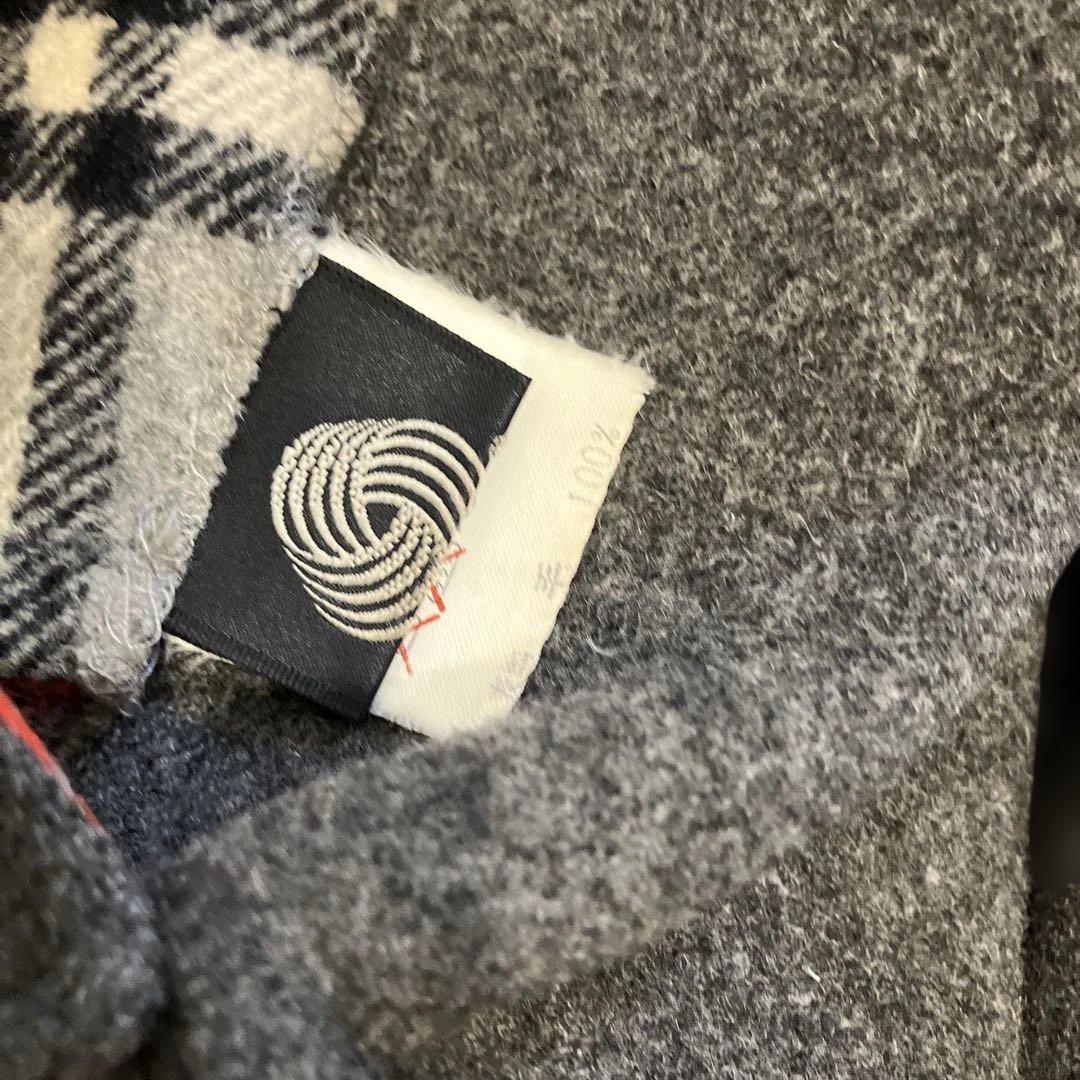 BURBERRYS バーバリーズ　リバーシブルコート チェック　グレー　ベルト付