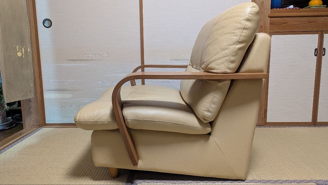 1人掛けソファ　レザー