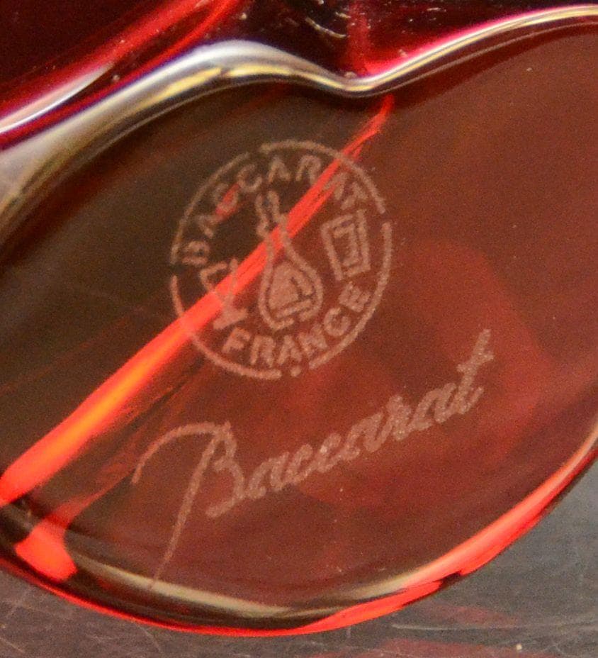 バカラ・幸運の四葉のクローバーのオーナメント 美品クリスタルガラス