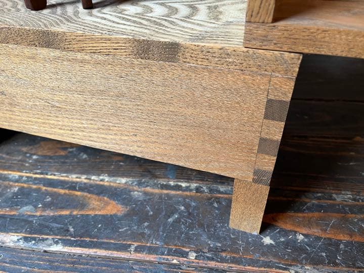 シェルフ ハンドメイド レトロ調 タモ