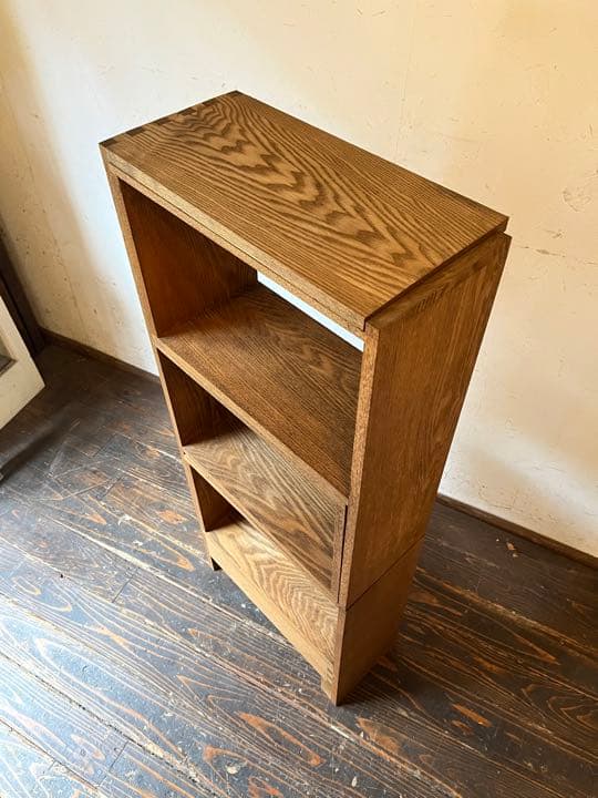 シェルフ ハンドメイド レトロ調 タモ