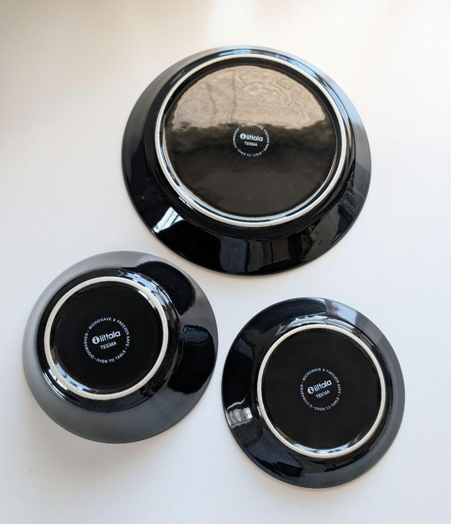 Teema【中古品】イッタラ ティーマ黒３個セット