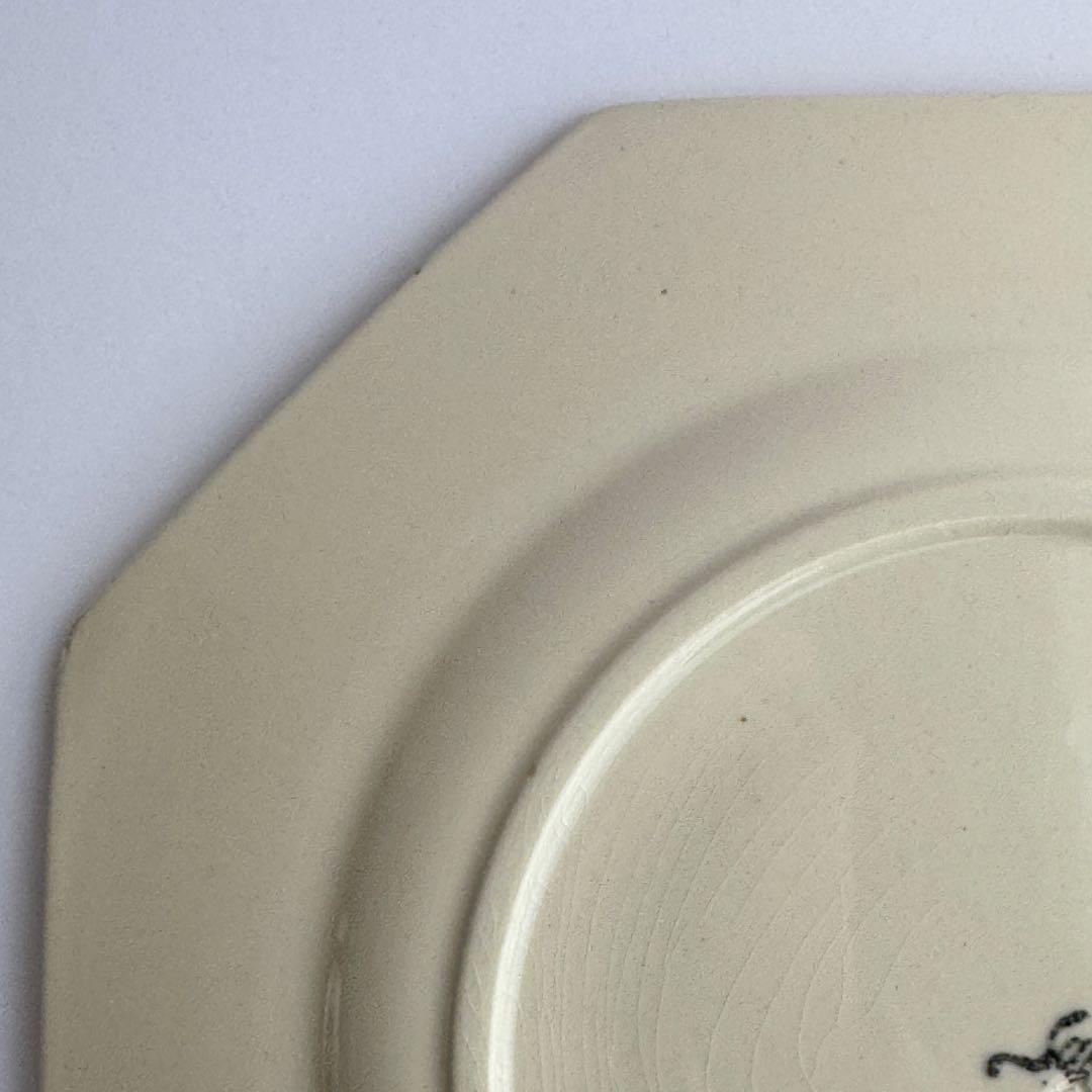 フランスアンティーク　サルグミンヌ　オクトゴナル　デザートプレート