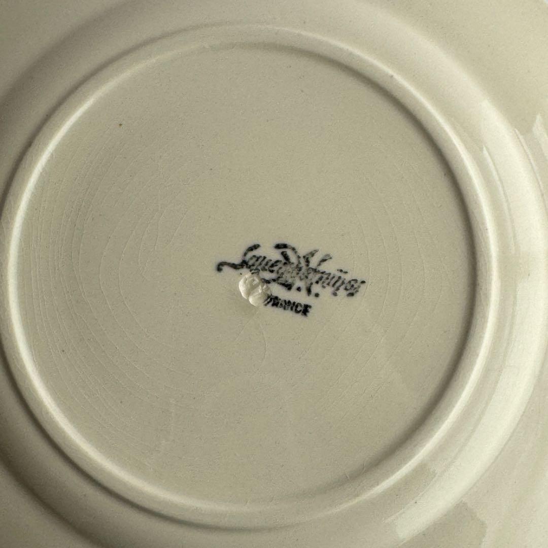 フランスアンティーク　サルグミンヌ　オクトゴナル　デザートプレート