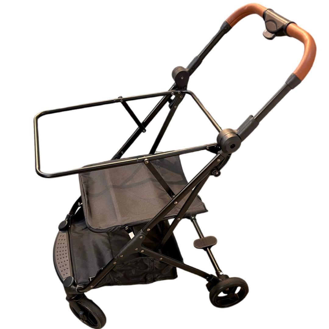 美品★折りたたみワンタッチショッピングカート ブレーキ付き 保冷バッグタイプ