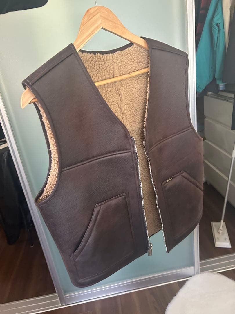 Supreme Faux Shearling Work Vest S ベスト