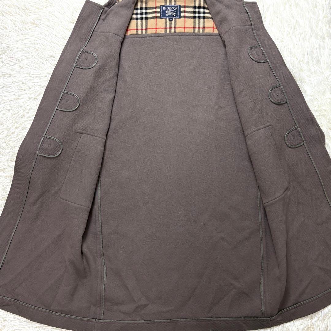 【希少】バーバリー ムーアブルック ダッフルコート ヘリンボーン XL相当