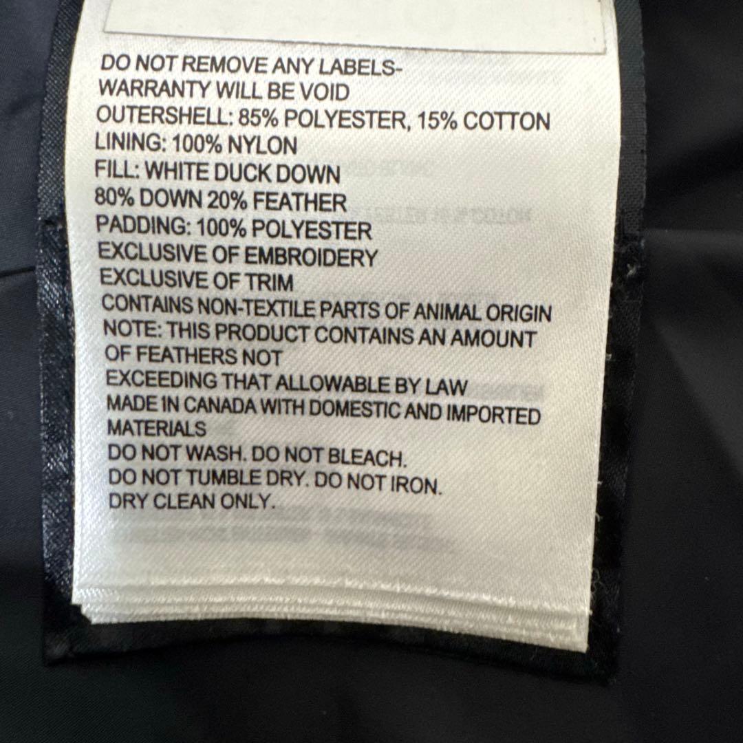 美品✨カナダグース　グレー　ダウンベスト　Mサイズ ロゴマーク　メンズ