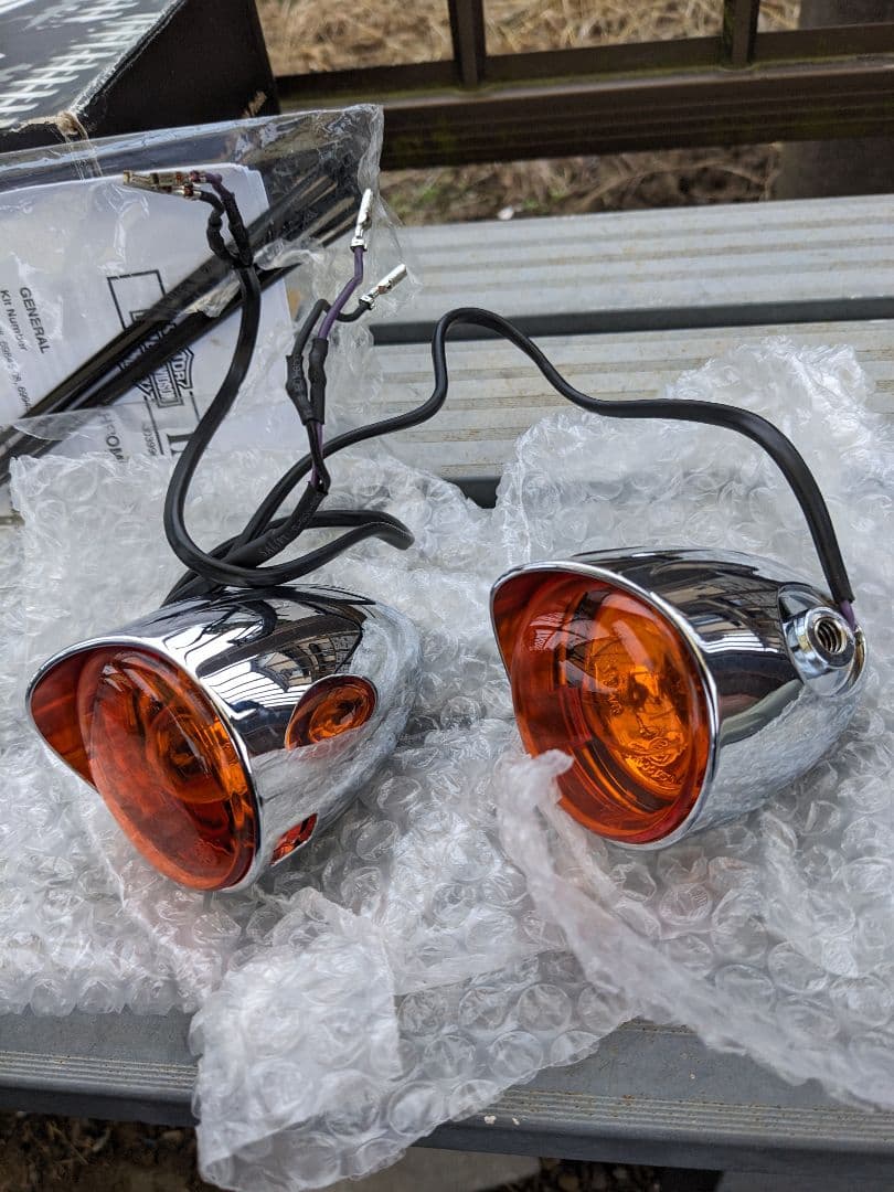 ハーレーダビッドソン純正オプションフレイムウインカーダイナソフテイルスポーツスタ