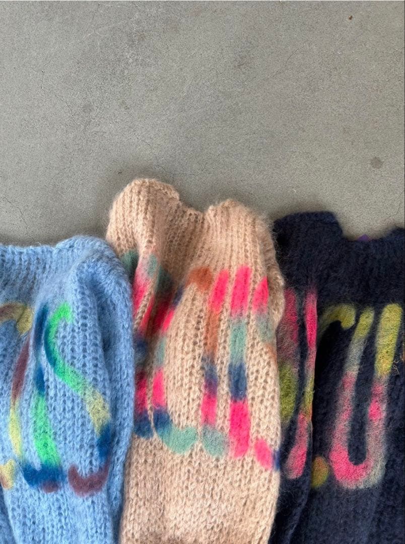 LES TRICOTS D’O×Chaos バックロゴニットカーディガン