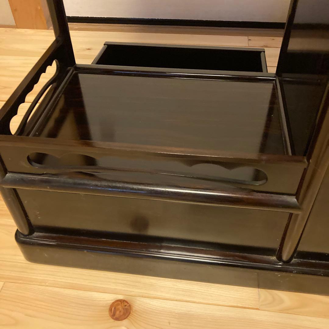 黒檀　飾り棚　レトロ　和室　茶棚