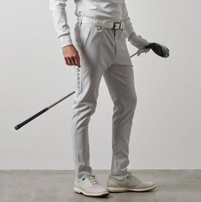 新品 BANDEL SIDE LOGO STRECH TAPERED PANTS