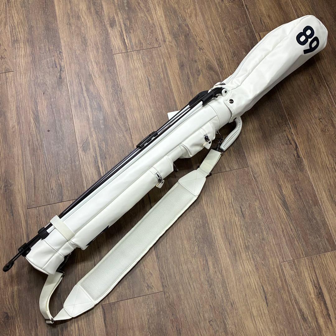 美品 PEARLY GATES パーリーゲイツ スタンド式 キャディバッグ 白