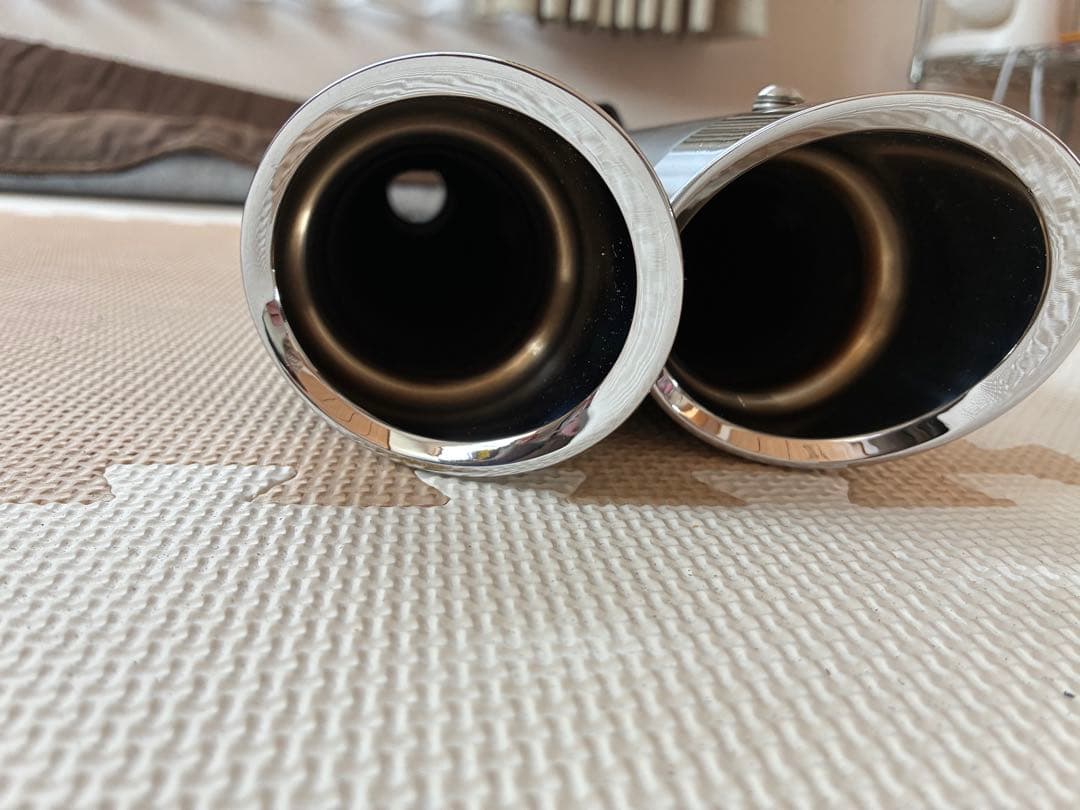 ハーレースポーツスターコブラ3インチスリップオンマフラーブラック/クロームエンド