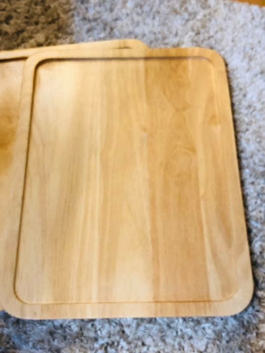 【新品】トレイマット　ウッドトレイ　4枚セット