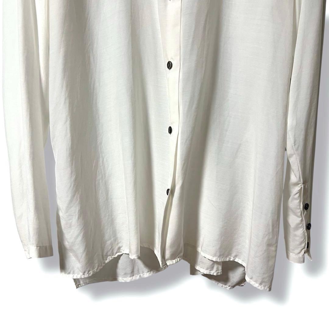 なーちゃん様❤️人気商品❤️conte コンテ キュプラシルクシャツ ホワイト